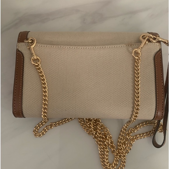 Coach Jade Chain Crossbody Natural Brown wristlet Bag - Picture 7 of 11